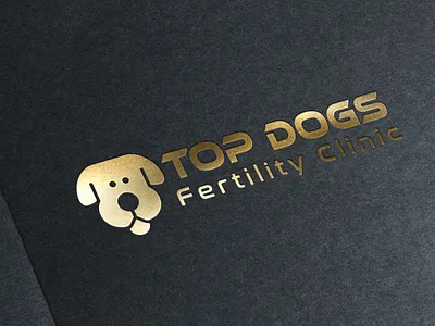Top Dogs Fertility Clinic Logo branding design flat graphic design illustration logo logodesign minimal typography vector