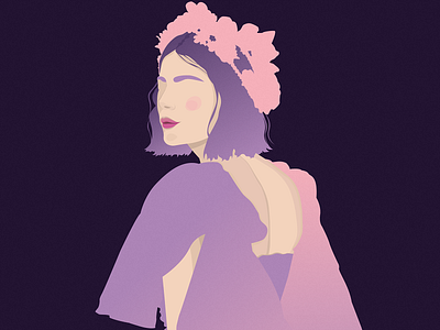 Lucy abstract art background contemporary design girl girl illustration girl portrait illustraion illustrator minimal minimalist modern modern design portrait illustration poster poster art vector