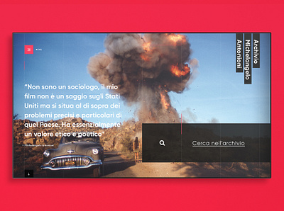 Archivio Michelangelo Antonioni — Desktop fold antonioni blow up design desktop grid interface michelangelo mockup search typography ui ui design ux web