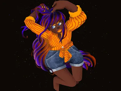 Tangled artwork character design colour digital design digital illustration hair illustration