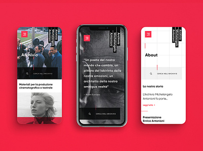 Archivio Michelangelo Antonioni — Mobile headers antonioni design grid grid layout grid logo headers michelangelo mobile mobile ui modular search ui ui design uidesign ux