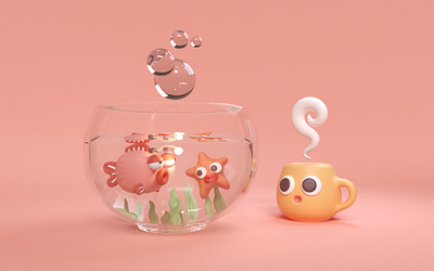 Fishbowl 3d art design