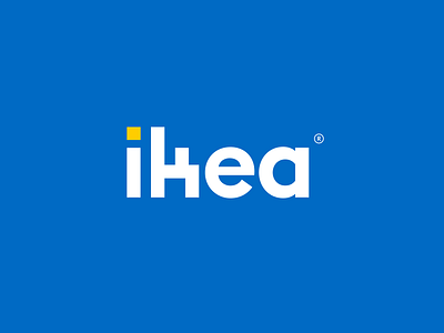 IKEA Redesign Concept blue commerce furniture identity ikea logo logo concept logo redesign logotype modern rebrand refresh sweden unfold