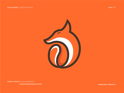 Fox Coffee Logo Design bean brand brand and identity branding caffeine coffee coffee bean coffeeshop drink espresso fox icon identity logo mark symbol