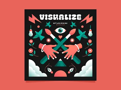 Visualize gradient graphicdesign graphics illustrations pattern poster a day poster art poster design typography