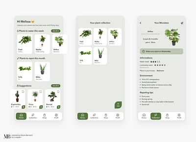 Planty App design ui ui design ux ux ui ux design