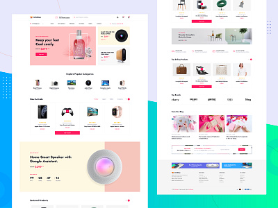 InfixShop Ecommerce corporate ecommerce ecommerce design ecommerce template infixshop landing page template user interface design website design