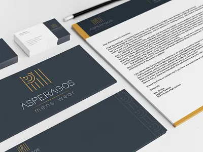 brand identity of asperagos artwork brand brand identity branding business card design logo minimal typography vector