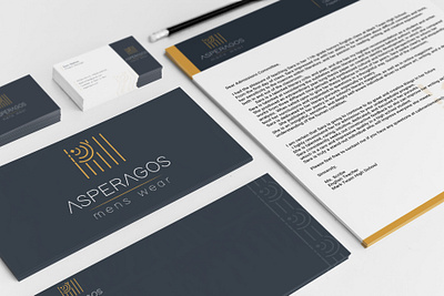 brand identity of asperagos artwork brand brand identity branding business card design logo minimal typography vector