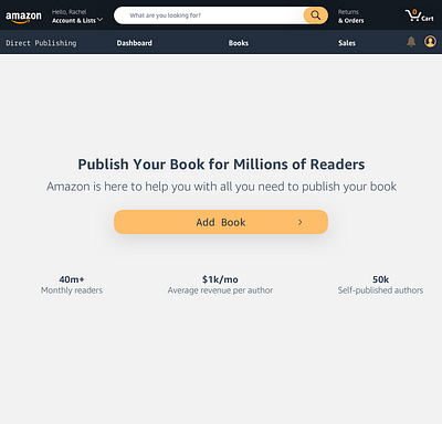 Screen 1 Add Book amazon product design ui uxui web