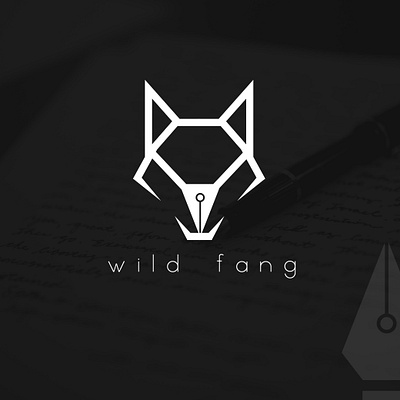 Wild Fang artwork brand branding design flat illustration logo minimal typography vector