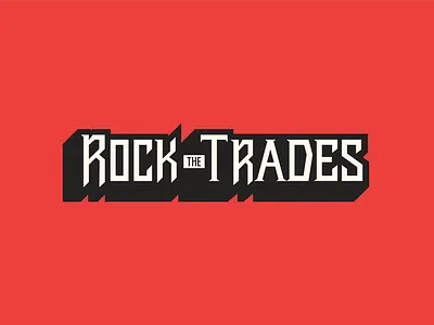 Rock The Trades brand identity branding concept design freelance graphic design illustration industrial lettering logo concept logo design logo designer mechanic metal type rock and roll type design type designer typography typography art