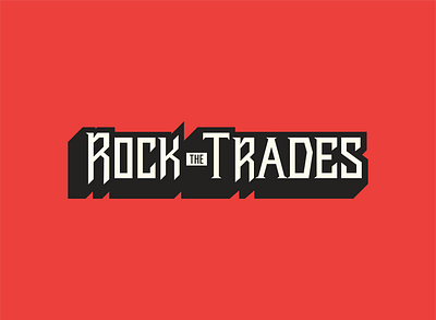 Rock The Trades brand identity branding concept design freelance graphic design illustration industrial lettering logo concept logo design logo designer mechanic metal type rock and roll type design type designer typography typography art