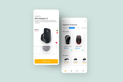 Tech Gadgets App Ui Design app design ecommerce ecommerce design logitech mansoorcreative minimal mouse typography ui ux