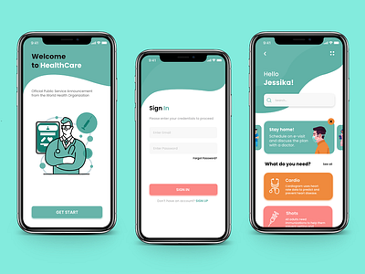 Medical app HealthCare amazing app care design designs medical medical app medical care minimal mobile ui ux web