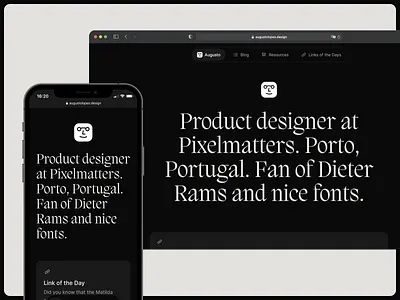 Website February Refresh app apple art blog clean dark mode dark ui finder icon interface minimal personal personal brand portfolio resources site ui web