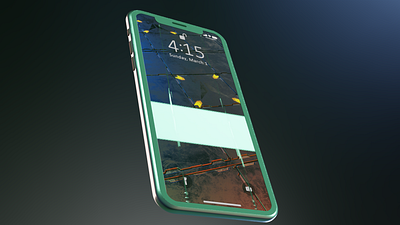 iPhoneX 3d blender3d concept art design