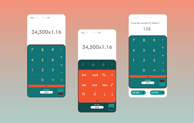 dailyUI day 004 a calculator adobexd dailyui ux uxui