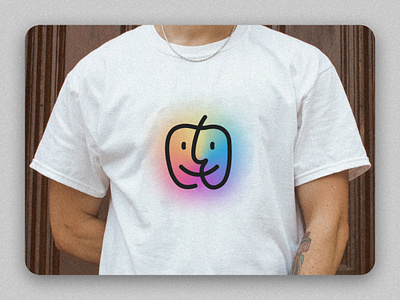 Finder's Keeper apple apple design colorful finder graphic logo mac macbook macbook air macbookpro macos macos icon macosx rainbow tshirt