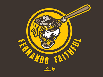 Fernando Faithful baseball illustration logo mlb padres sandiego