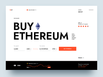 Crypto Exchange Platform clean crypto crypto exchange cryptocurrency design platform design sketch ui ux website concept