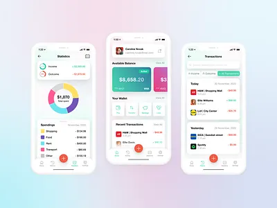 Digital Wallet iOS Application concept concept design design finance finance app ios app ios app design minimal money app product design ui ui ux ui design wallet wallet app