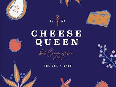 Cheese Queen BG Brand Identity branding design graphic design illustration illustrator logo