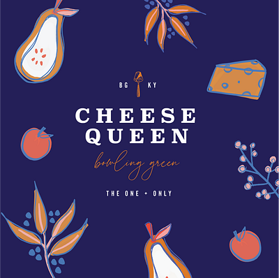 Cheese Queen BG Brand Identity branding design graphic design illustration illustrator logo