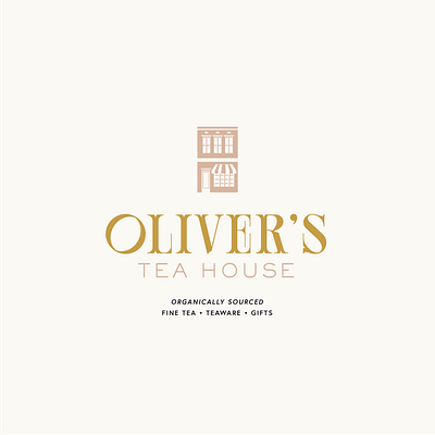 Honorable Mention: Oliver's Tea House branding design flat illustrator logo minimal vector