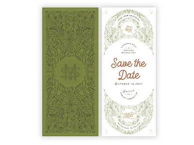 Save the Date animals autumn drawing fall foliage green illustraion invitation invites leaves october pumpkin rustic save the date save the dates typography vegetables wedding wedding card weddings