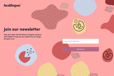 Newsletter Landing Page application branding homepage illustration typography ux