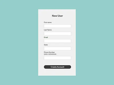 DailyUI Challenge 082 - Form accessible dailyui dailyuichallenge flat form form design minimal ui