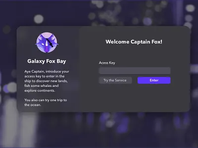 Galaxy Fox Bay - Login adobe xd adobe xd photoshop ui ux dashboard design figma sketch sketchapp streaming ui ux vector web