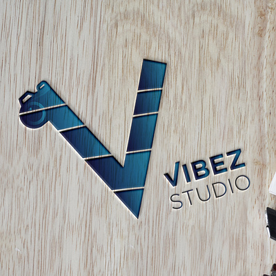 vibez logo mockup brand identity design icon illustration logo mockup design vector illustration