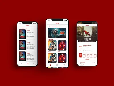 App-movie app branding design graphic design minimal ui ux
