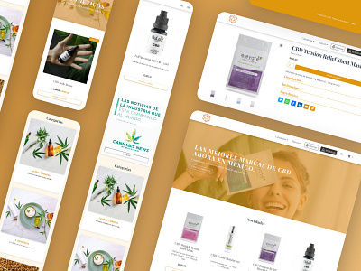 Mayacann cbd design ecommerce ui user interface ux web design woocomerce wordpress theme