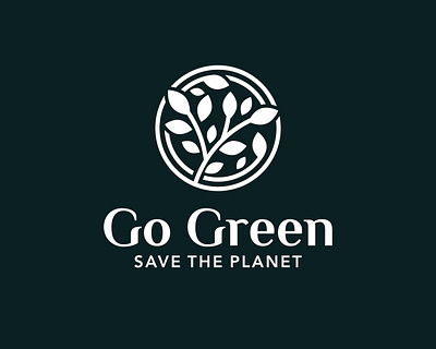 Go Green app branding design earth leaf logo luxury modern natural nature nature logo save simple ui vector