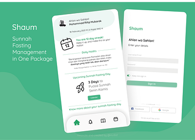 Sunnah Fasting Manager App Interface advice app critics design fasting illustration interface ui