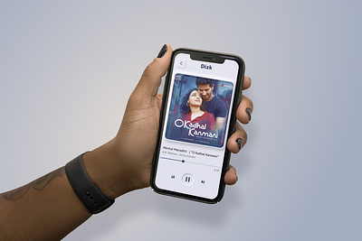 Dizk - Song player in all hands for all designers app app design daily ui dailyuichallenge figma figmadesign music music app music art music player music player app music player ui player ui song ui ux