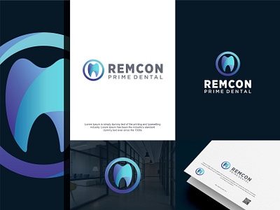 Remcon Prime Dental abstract care clean clinic dental dentist design health healthy icon logo medical medicine shape sign smile symbol tooth vector white