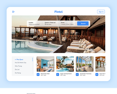 Hotel Booking Web Design app ui booking hotel hotel booking interface travel travelling ui ui ux ui design uiux web web app web design web ui