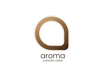 aroma - authentic coffee logo design adobeillustrator adobephotoshop branding coffee coffee shop coffeebrand coffeelover illustration logo vector