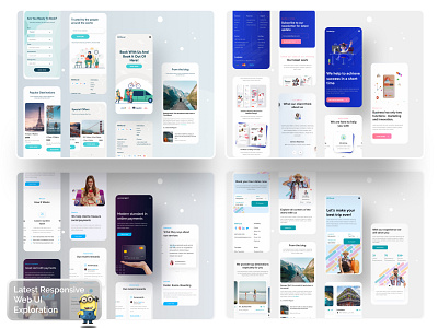 Lates Responsive Web Ui Exploration 2021 trend adaptive design agency best clean creative design system dribbble best shot landing page minimal payment popular responsive responsive design travel uiux web web design website website design