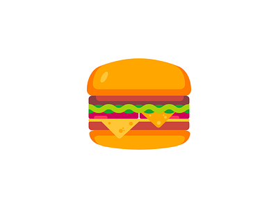 Burger daily design flat food food and drink icon illustration illustration art illustrator vector