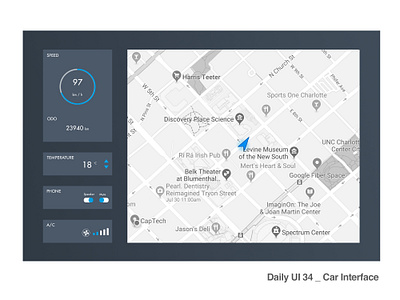 Daily UI 34/100 - Car Interface app car interface dailyui dailyuichallenge design interface mobile ui ux web website