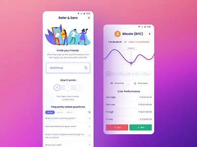 Digital Currency App app design mobileapp ui uidesign ux