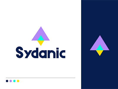 Sydanic branding consulting design fly font geometric icon identity illustration letter logo logotype mark monogram rocket space spaceship symbol typo typography