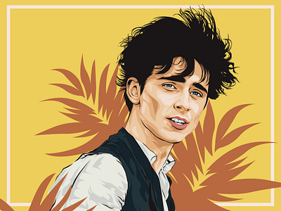 Timothée Chalamet Vector Portrait adobe illustrator art illustration illustrator littlewomen movie movies portrait timotheechalamet vector vector art