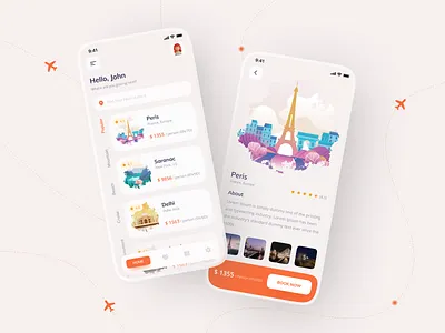 Travel App Concept app app design app ui application booking design light travel travel agency travel app traveling ui