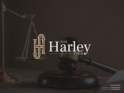 The Harley Law Firm | Logo & Visual Identity artwork brand brand identity branding classic corporate corporate identity creative graphic deisgn illustration law lawfirm lawlogo lettermark logo logo design logodaily logos monogram vector